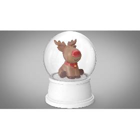 Snow Globe with a Deer 2 model